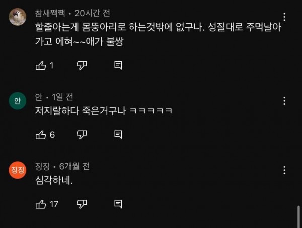 임블리 초등학생 딸이 남긴 댓글